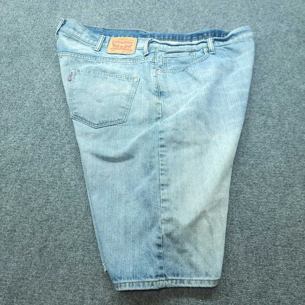 Levis 569 Loose Straight Denim Shorts Mens 44 Light Wash Blue Casual Jean Shorts